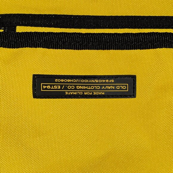 Old Navy Yellow & Black Messenger Bag – Vintage 2000 Utility Shoulder Bag - Picture 3 of 5